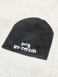 Beanie - White Embroidery